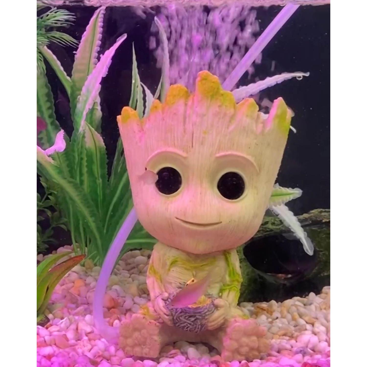 Aire Burbujeador TEEMO Groot para Acuario - Decoración Resina 10 cm