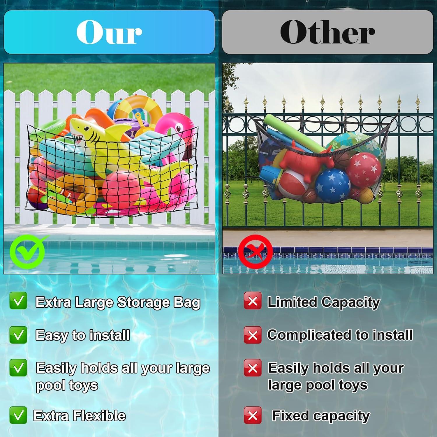 Red de Almacenamiento de Flotadores de Piscina NNG 160x109 cm