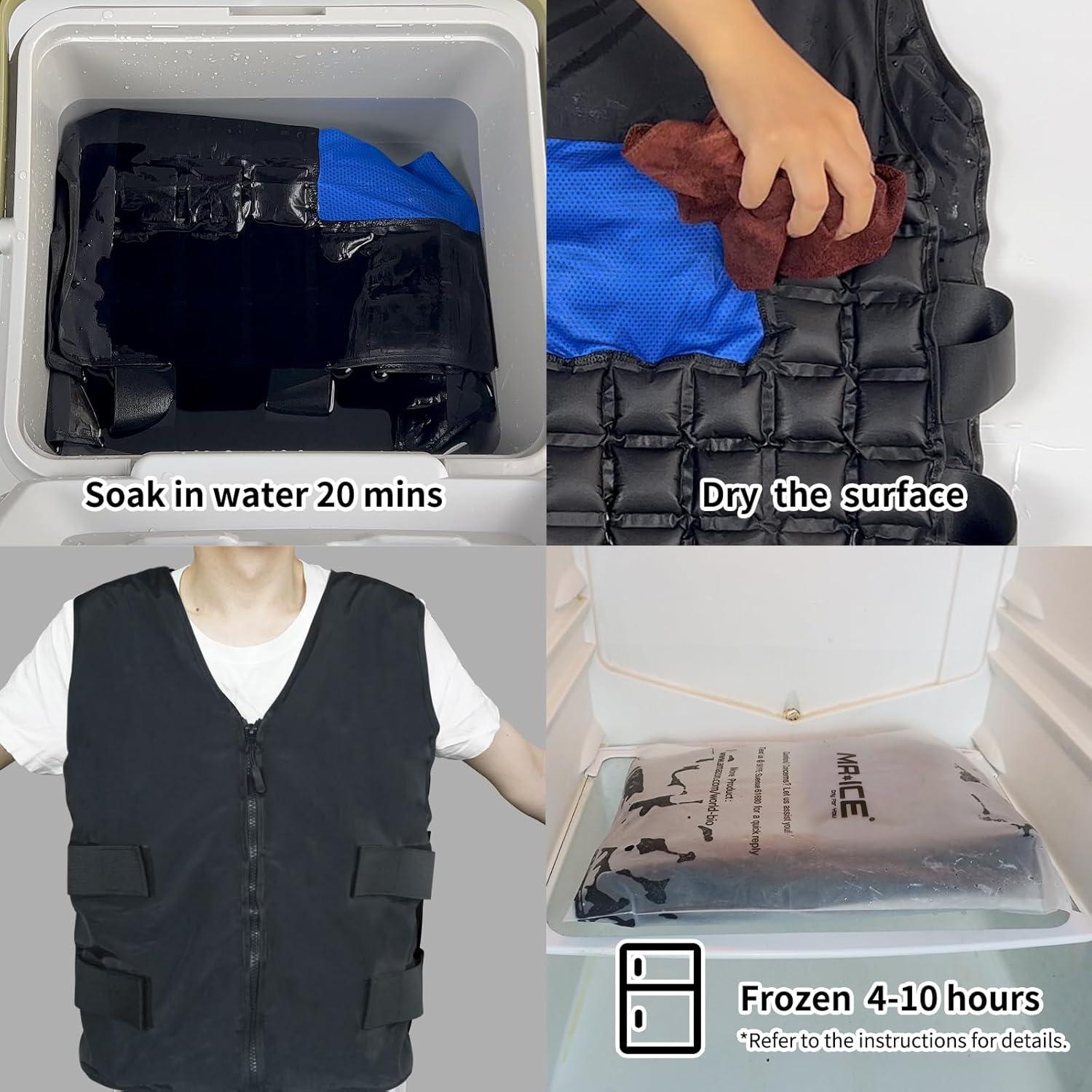 Chaleco Refrigerante MR.ICE Unisex - 84 Celdas de Hielo