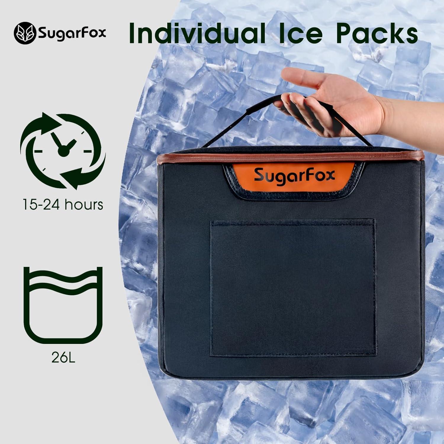 Organizador de Maletero SugarFox 95L Impermeable Plegable Negro