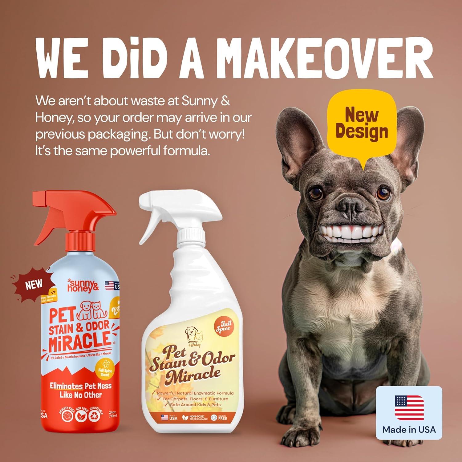 Limpiador Enzimático para Mascotas Sunny & Honey 946 ml - Especias de Otoño