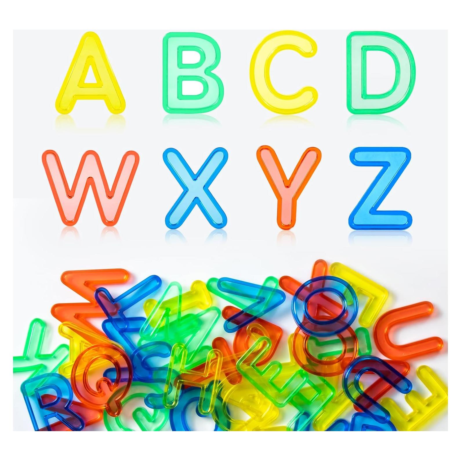 Juego de Letras Mayúsculas de Plástico PreTrans - 52 Piezas