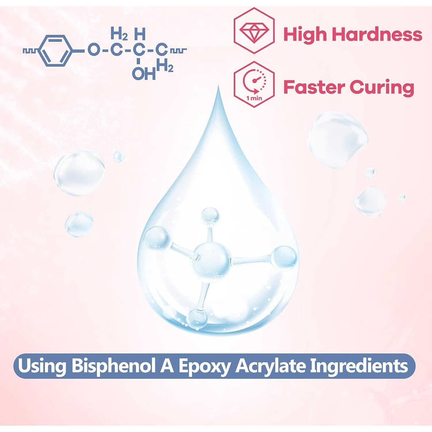 Resina Epóxica UV YIEHO 200g Cristalina Dura para Joyería