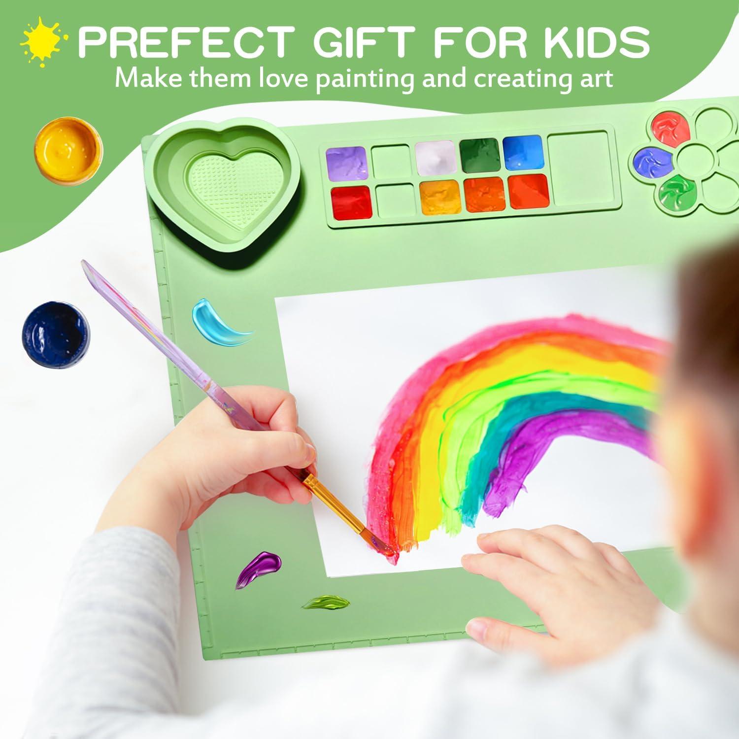 Alfombrilla de Pintura de Silicona AMNCML 50.8x40.6cm Verde