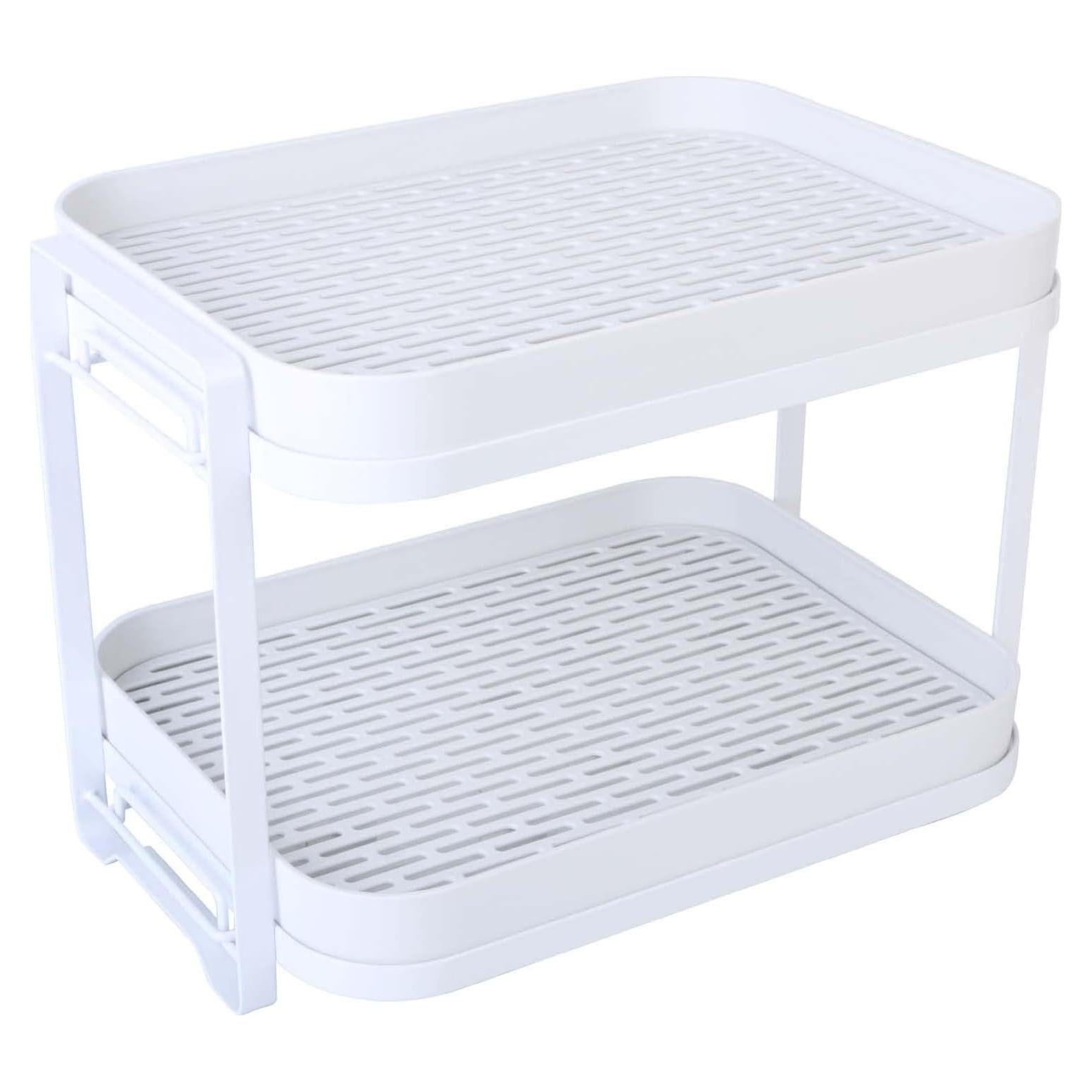 Estante para Secar Tazas Zosenley 2 Niveles con Bandeja Drenaje
