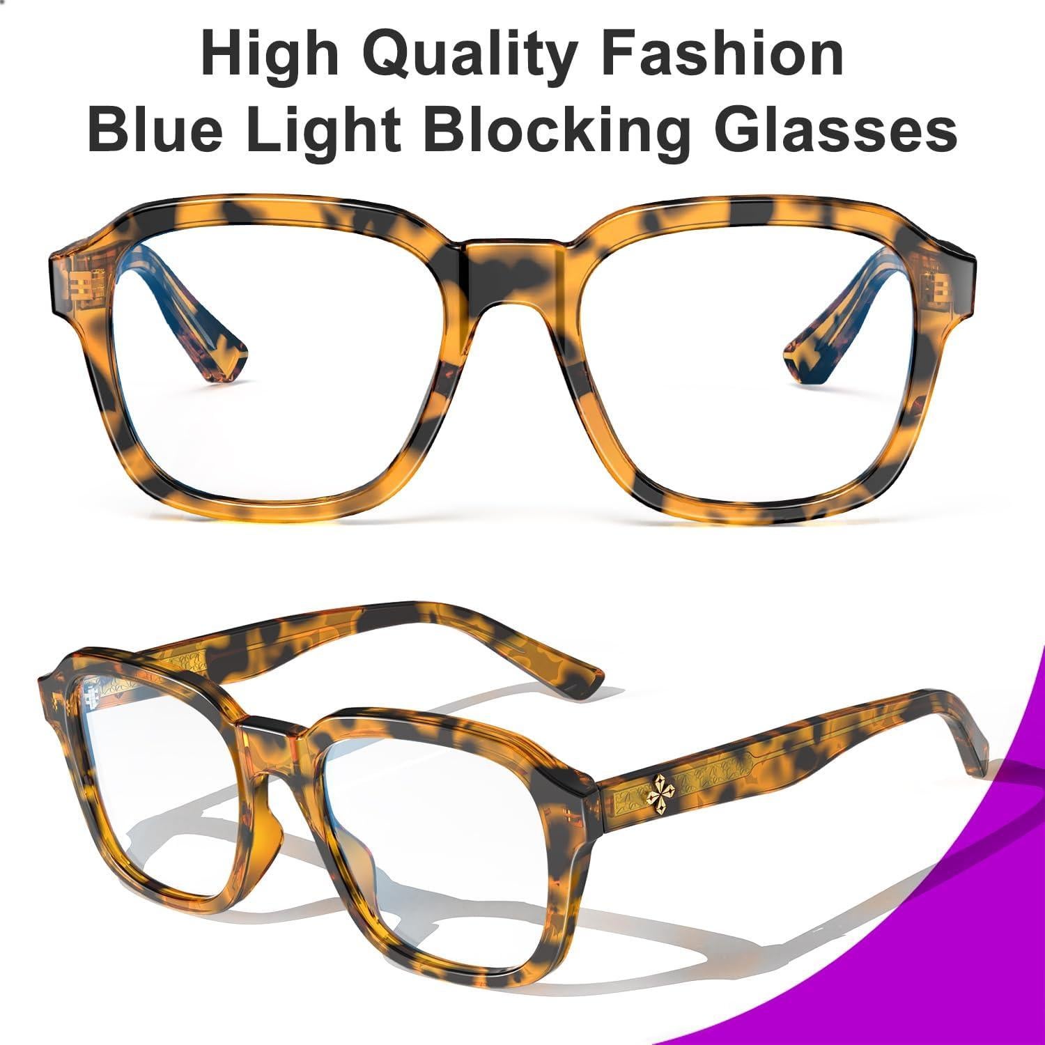 Gafas de Bloqueo de Luz Azul VISOONE Bennett Unisex Grande