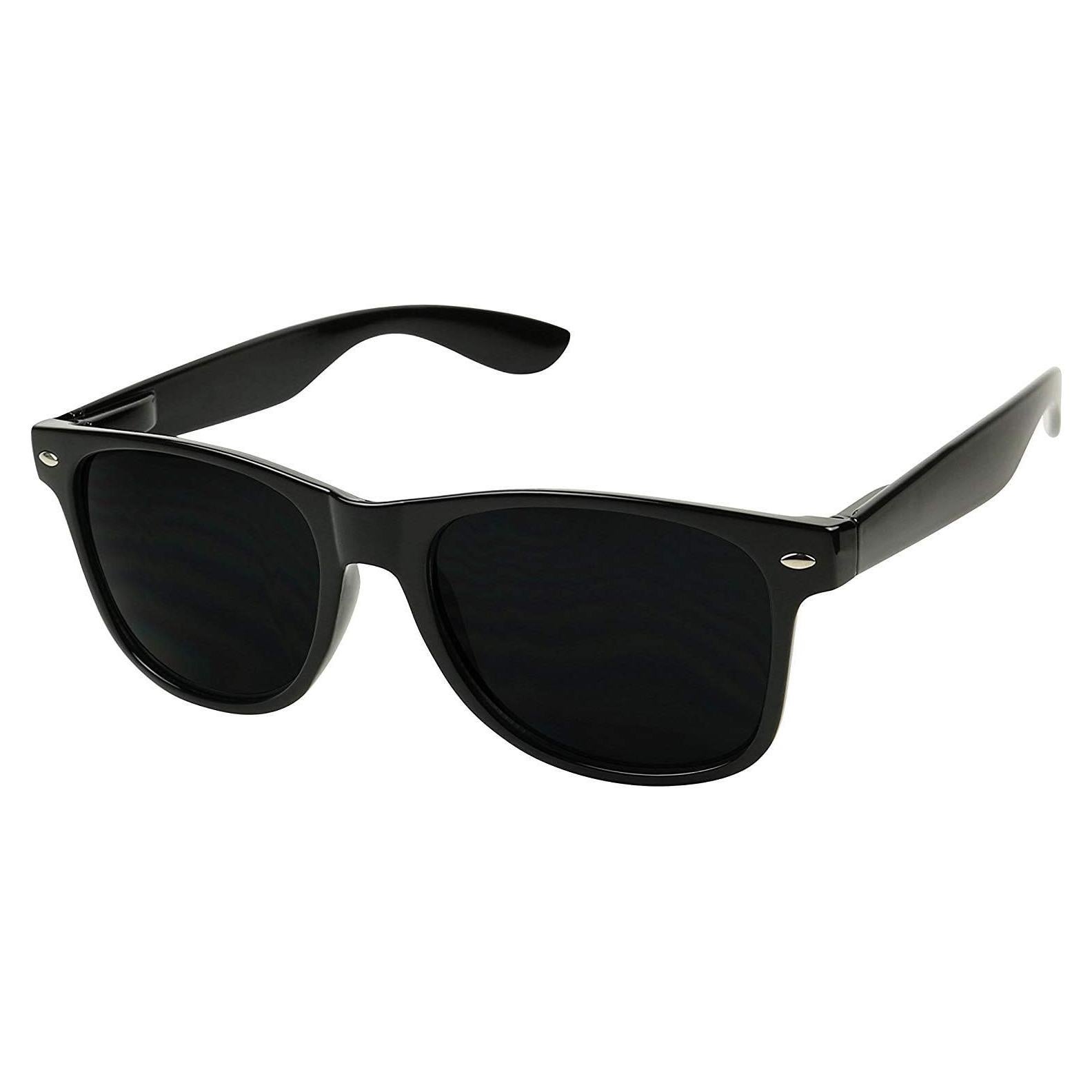 Gafas de sol redondas ShadyVEU UV400 negras retro 80s