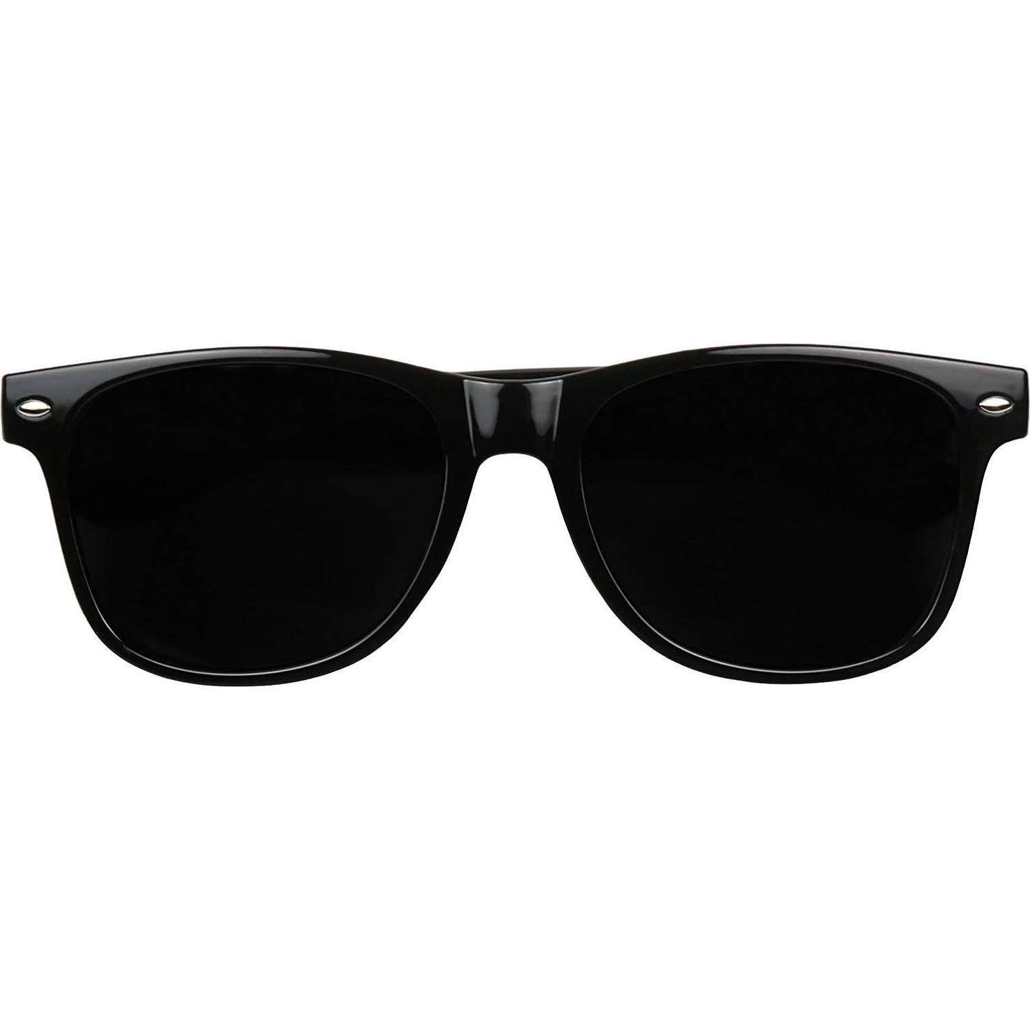 Gafas de sol redondas ShadyVEU UV400 negras retro 80s