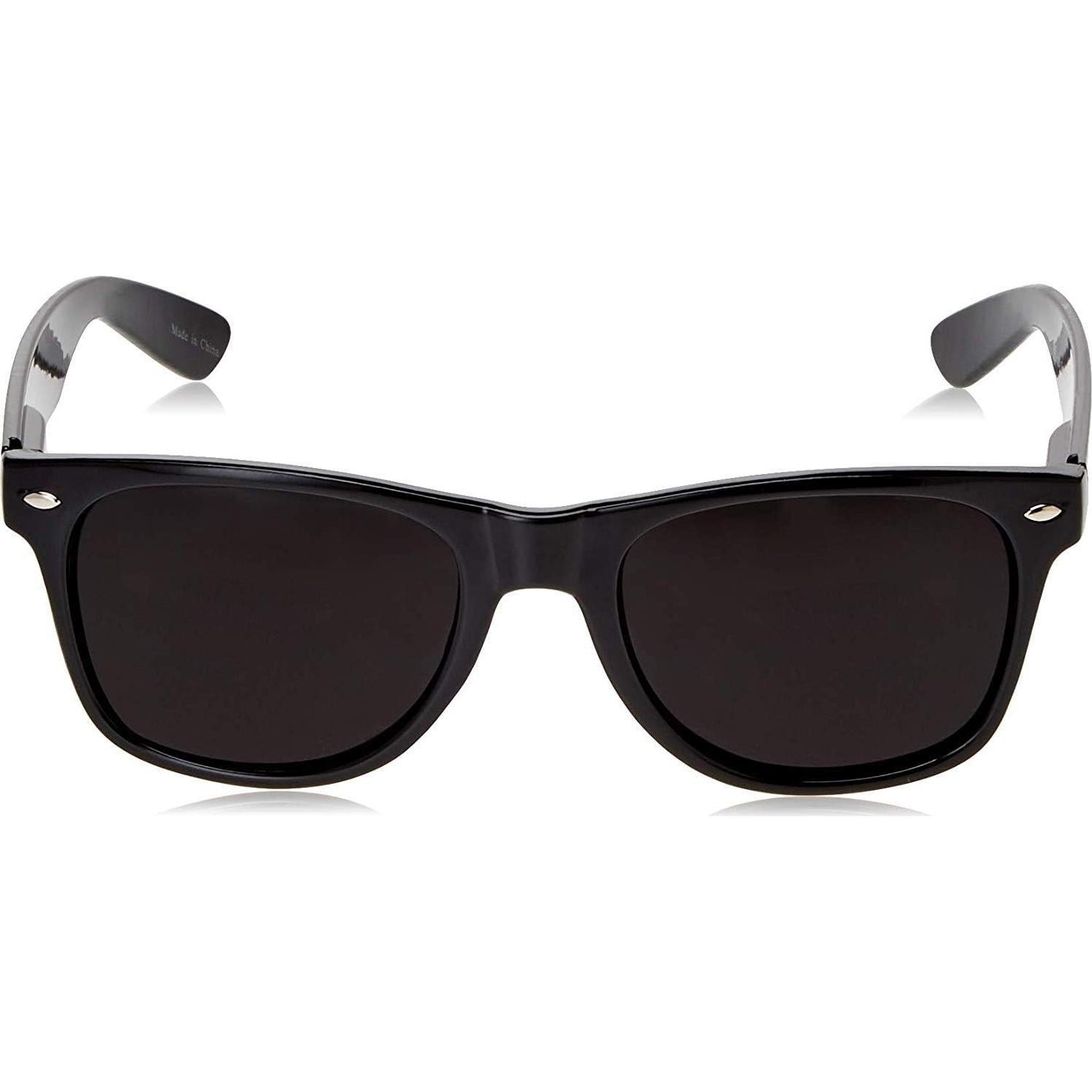Gafas de sol redondas ShadyVEU UV400 negras retro 80s