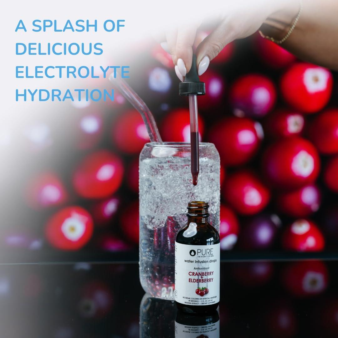 Gotas de Infusión de Agua Pure Inventions - Cereza Negra 30 Porciones