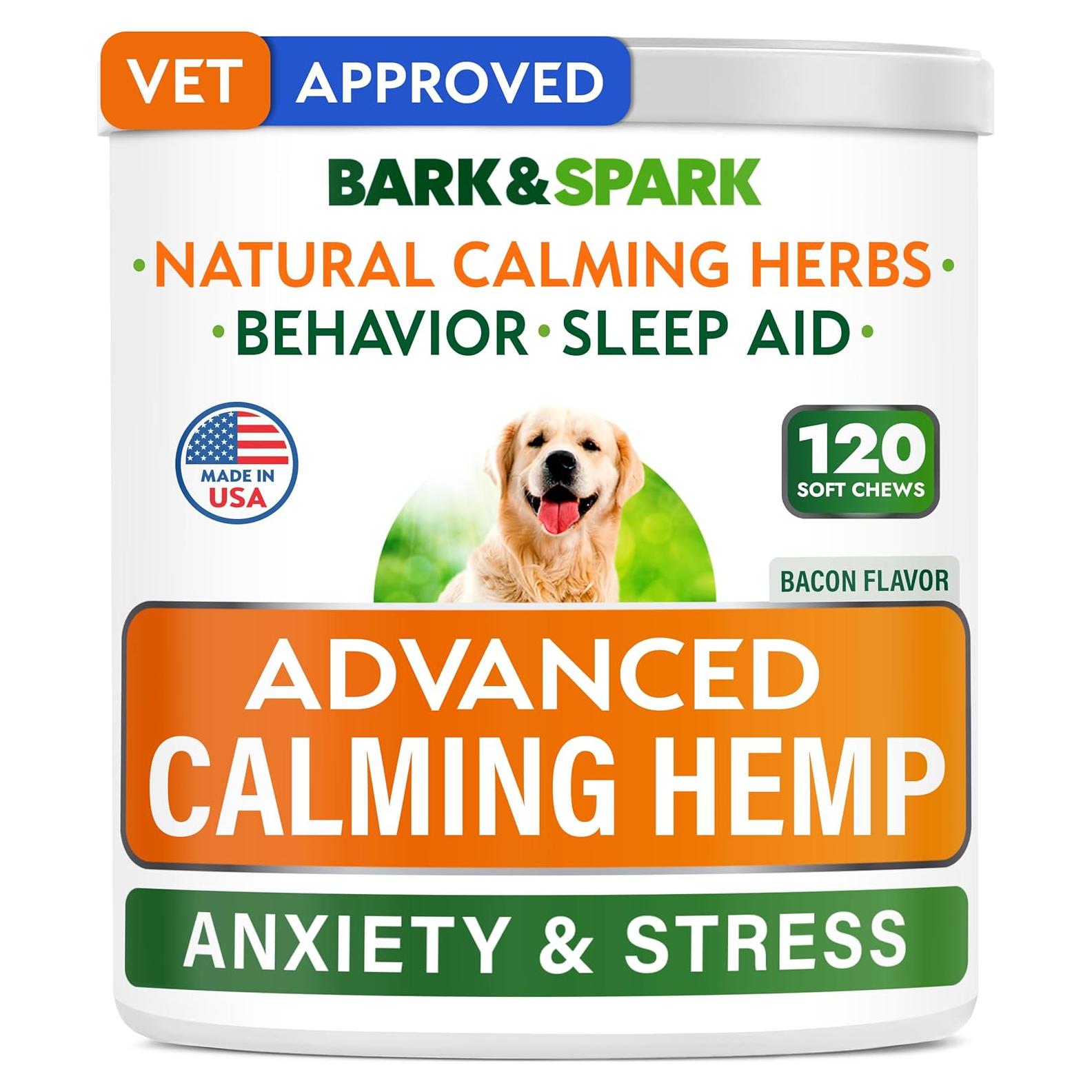 Golosinas Calmantes para Perros Bark&Spark 120ct BBQ