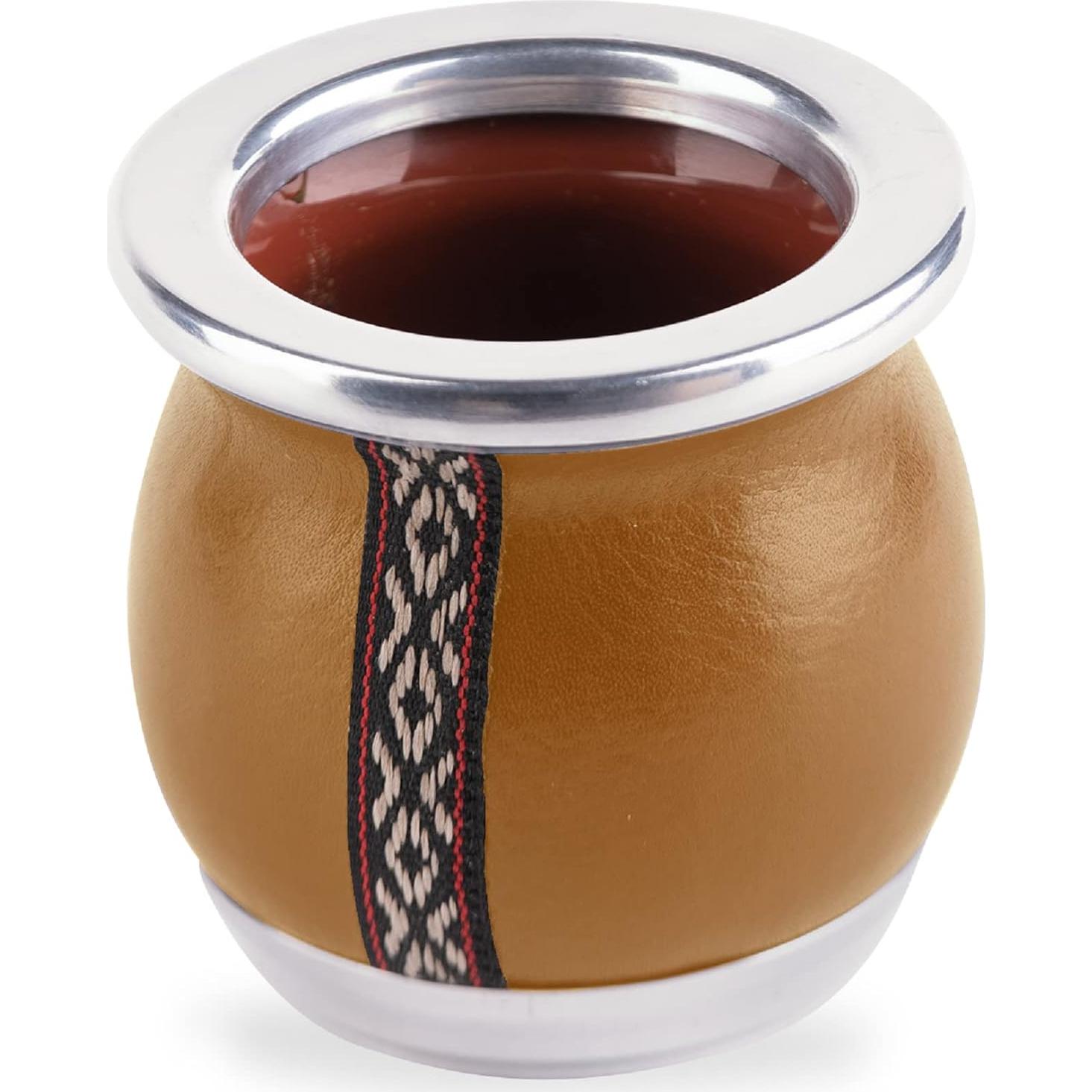 Taza de Yerba Mate Cerámica TheBmate Camionero 207ml Marrón