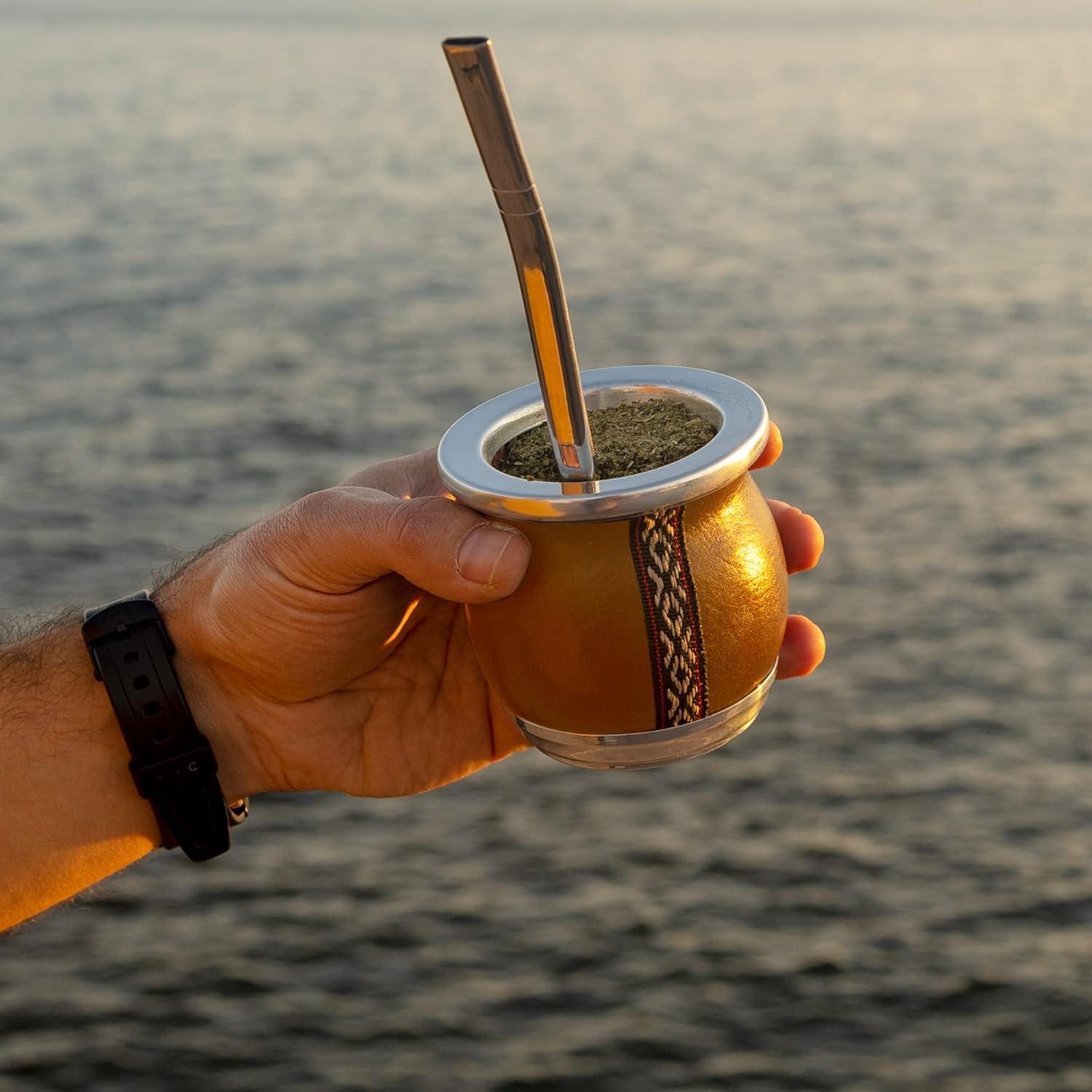 Taza de Yerba Mate Cerámica TheBmate Camionero 207ml Marrón