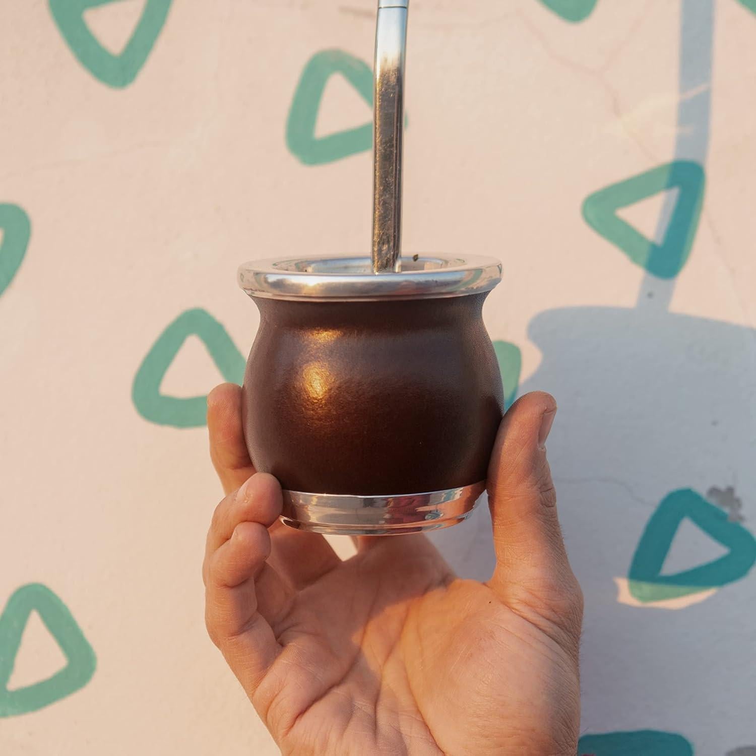 Taza de Yerba Mate Cerámica TheBmate - Calabash 207ml Marrón