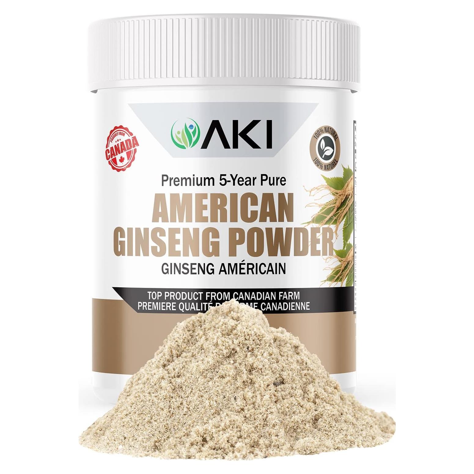 Polvo de Ginseng Americano AKI 42.5g - 4% Ginsenósidos