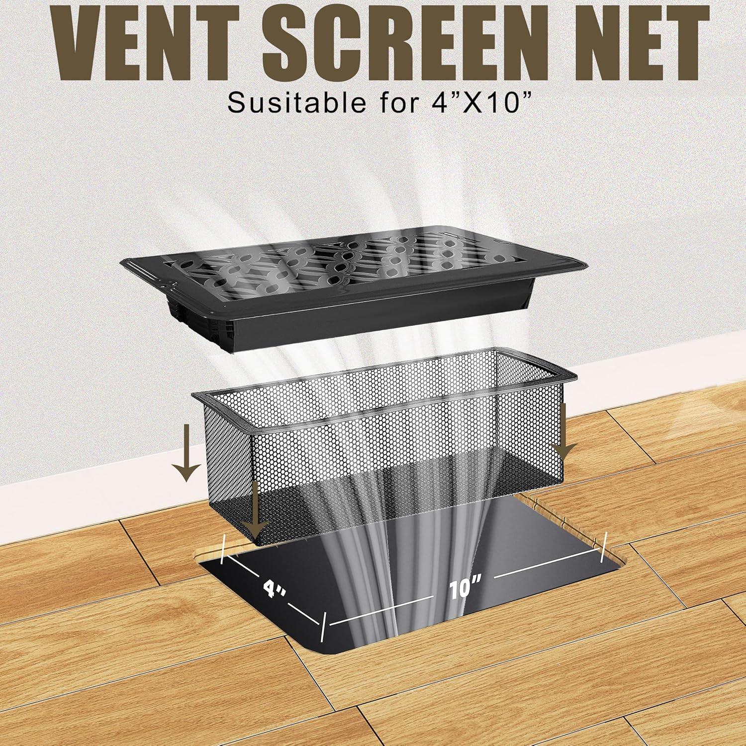 Rejilla de Ventilación de Piso LPECMX 10x25 cm con Filtros