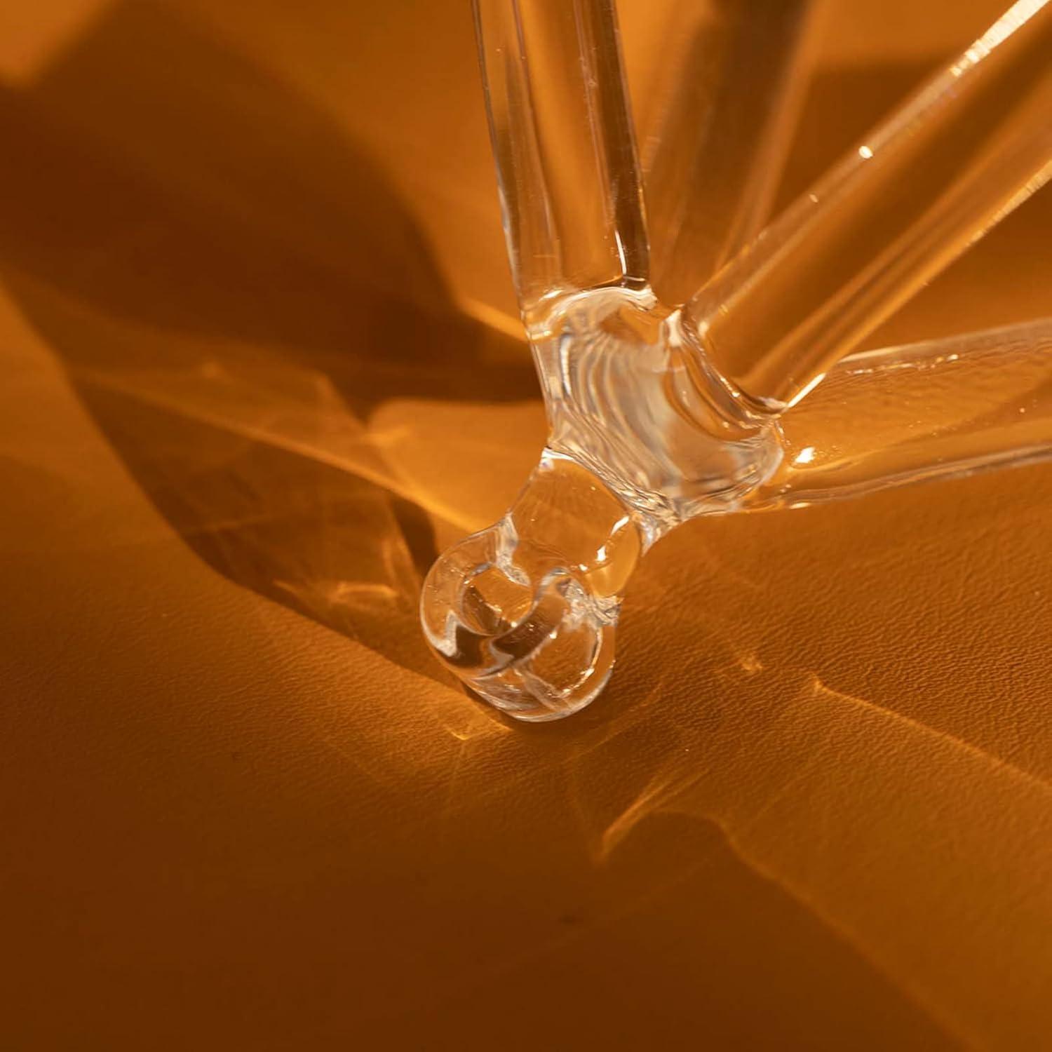 Pirámide de Canto de Cristal 15 cm Hye-eun con Palo y Cuerda