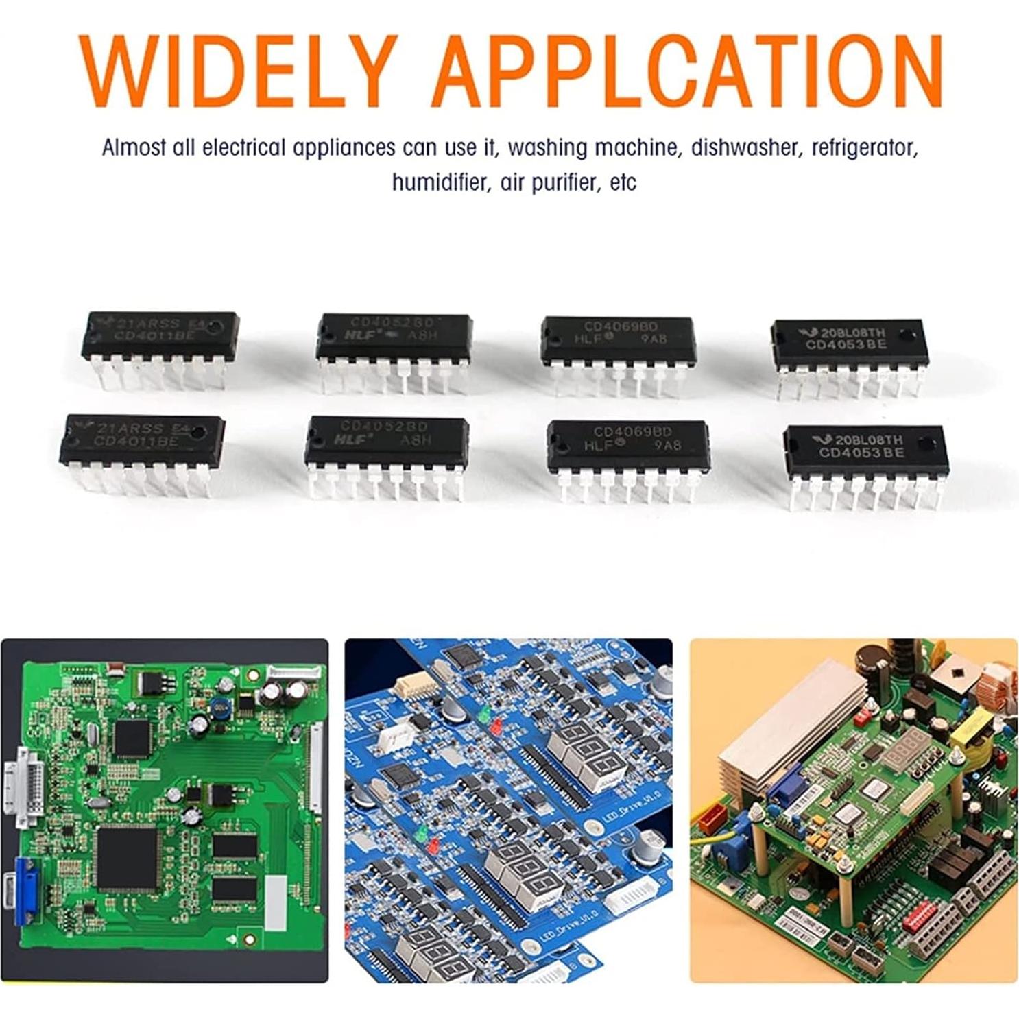 Kit de Circuito Integrado 40 Pcs ISIGMA CD4011 CD4069