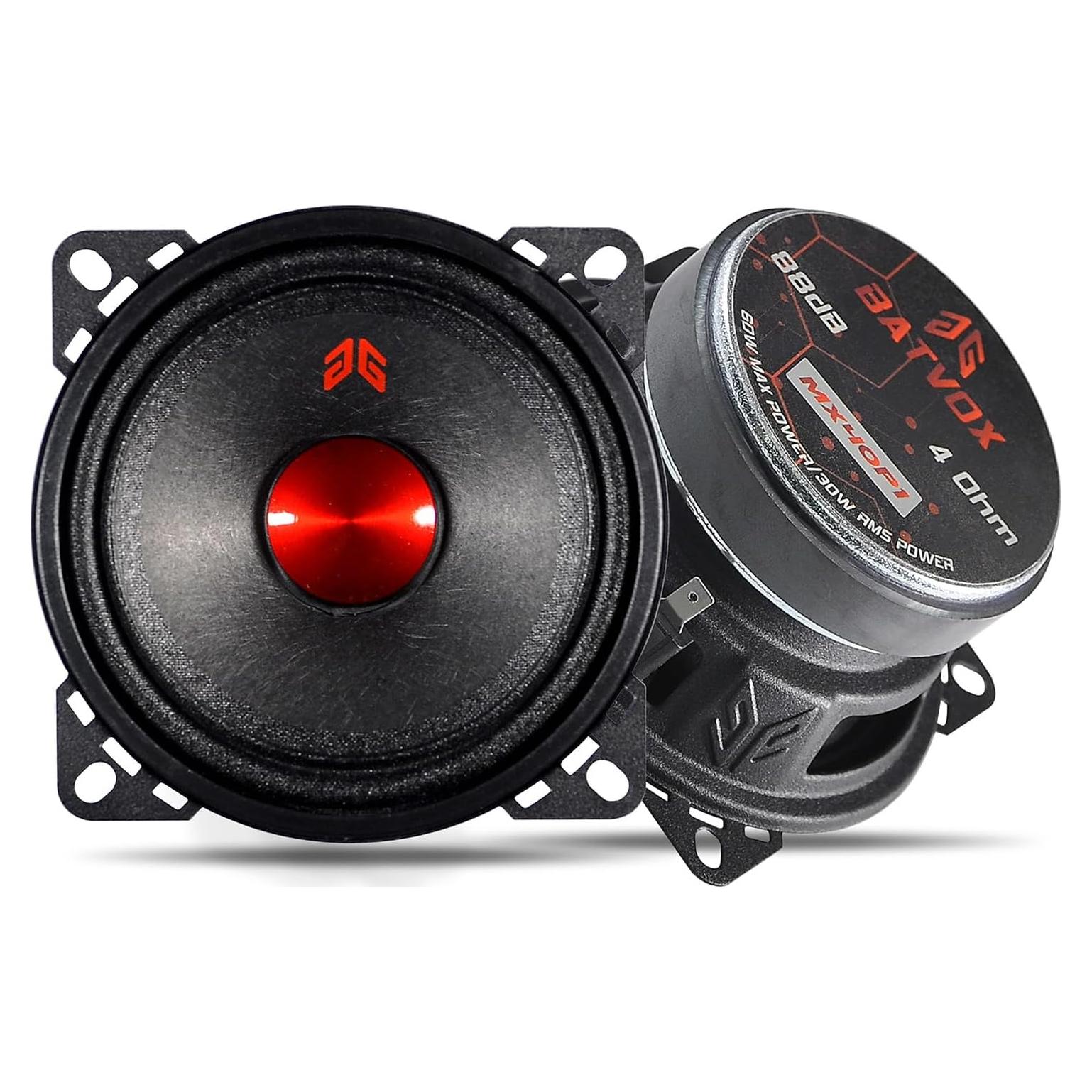 Altavoces Midrange GRTSKY MX40P1 de 10.16 cm 120W 4 Ohm Negro (2 Pzs)