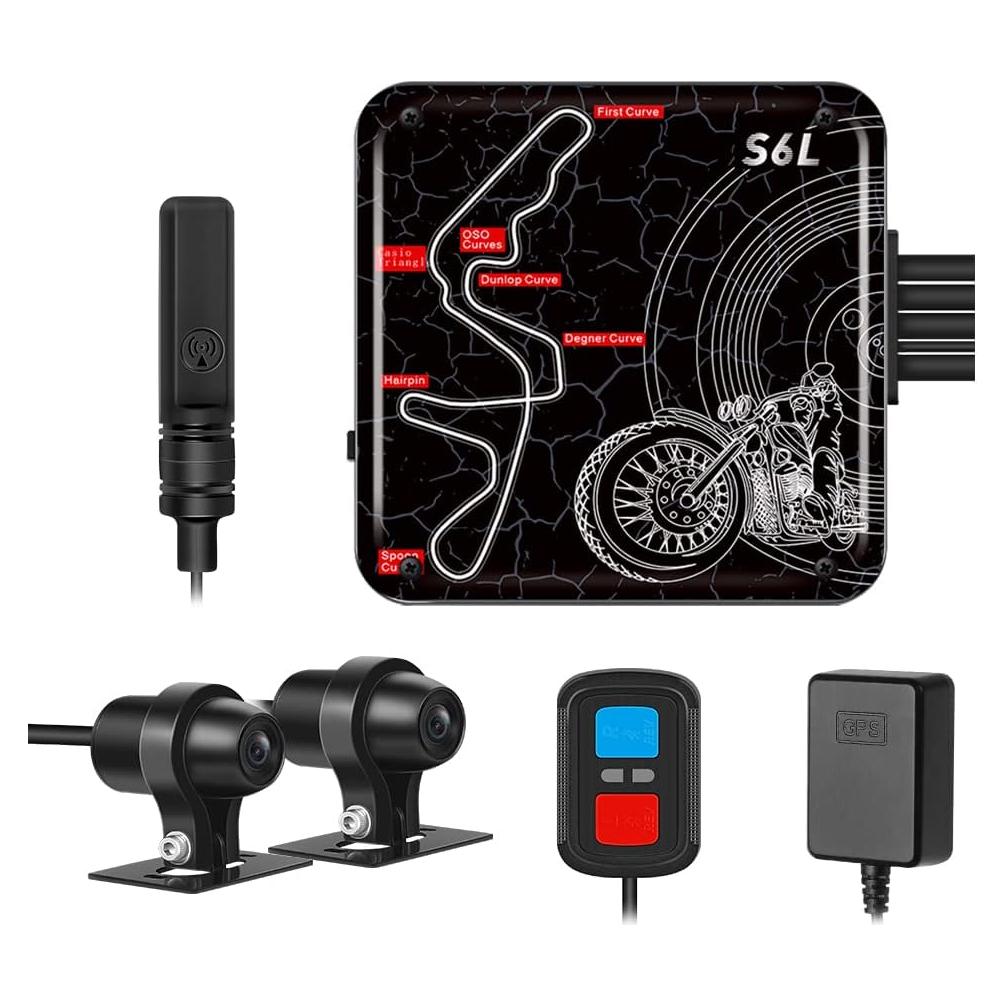 Cámara de Salpicadero VSYSTO Moto WiFi HD 1080P Doble Lente