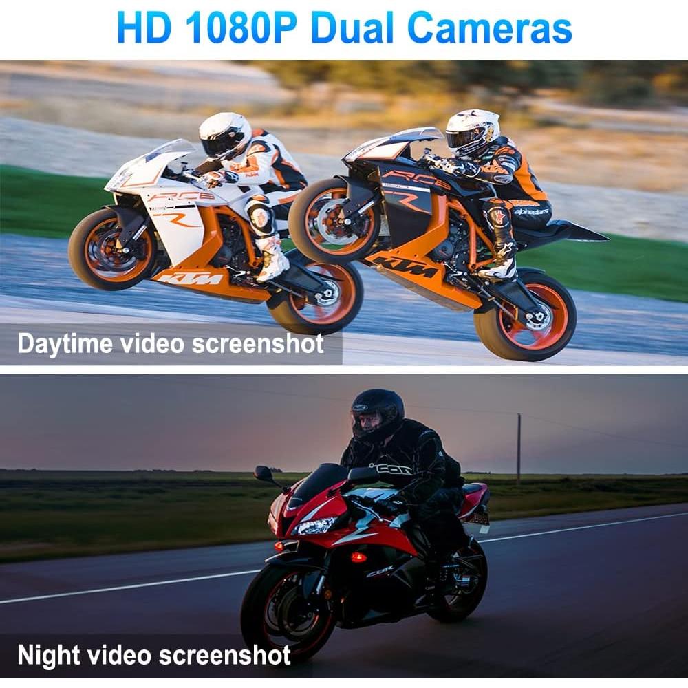 Cámara de Salpicadero VSYSTO Moto WiFi HD 1080P Doble Lente