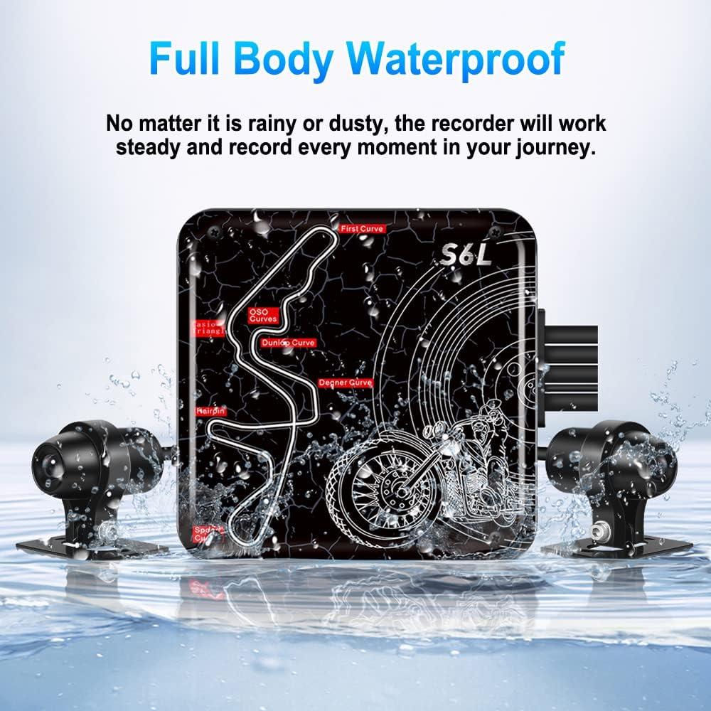 Cámara de Salpicadero VSYSTO Moto WiFi HD 1080P Doble Lente