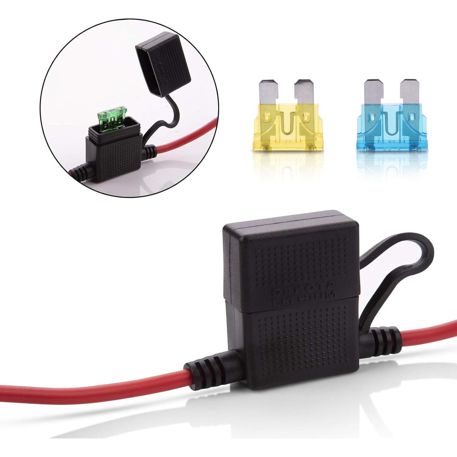 Conector de Batería SAE iGreely 10 AWG 60cm para Coche y Moto