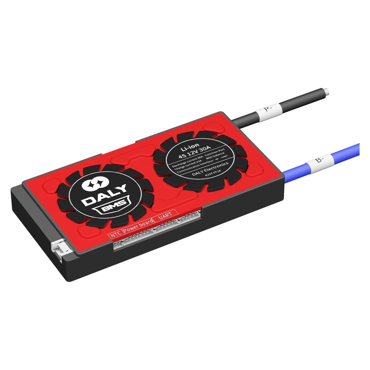 BMS Li-ion 12V 30A DALY 4S con Bluetooth y protección