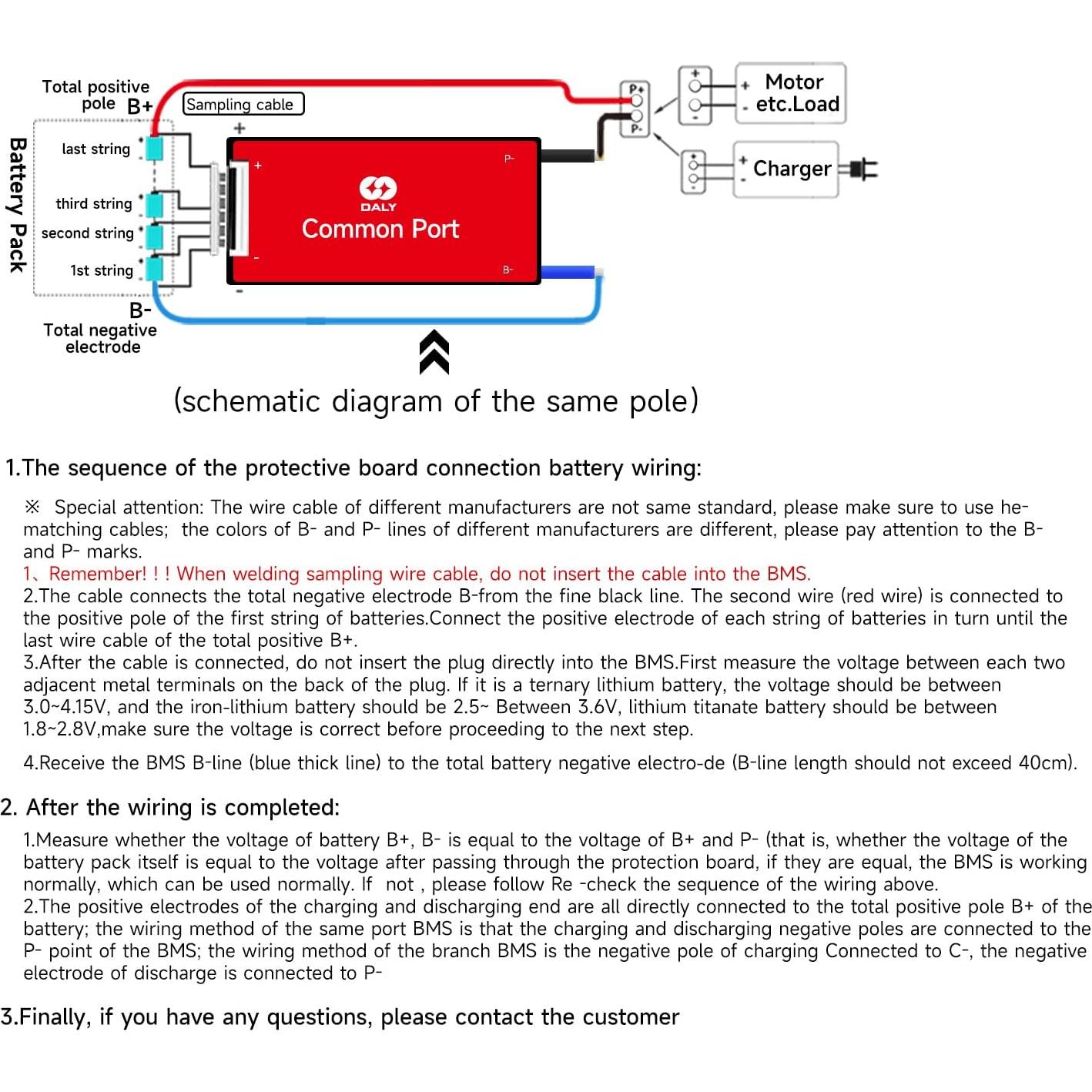 BMS Li-ion 12V 30A DALY 4S con Bluetooth y protección