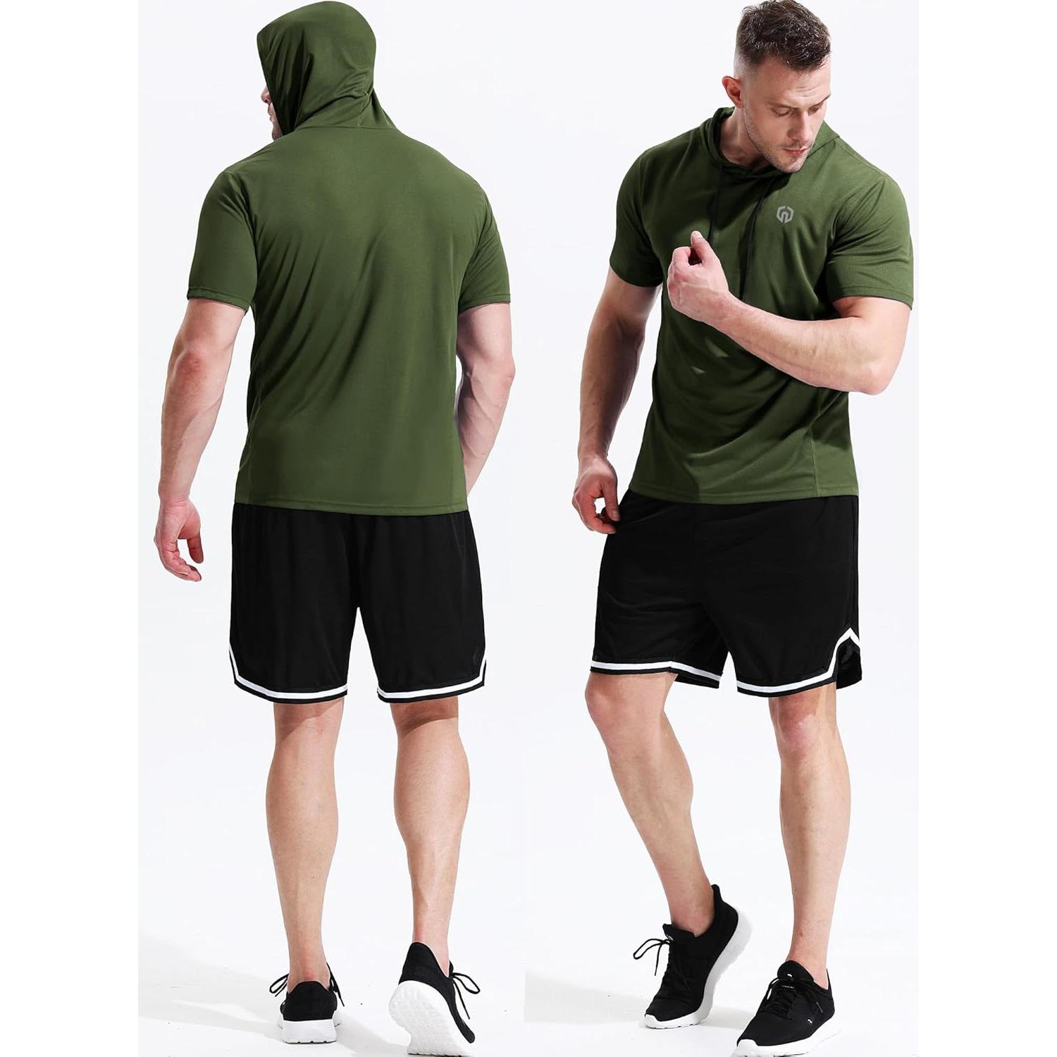 Camiseta Deportiva Neleus Sin Mangas para Hombre - 3 Pzs