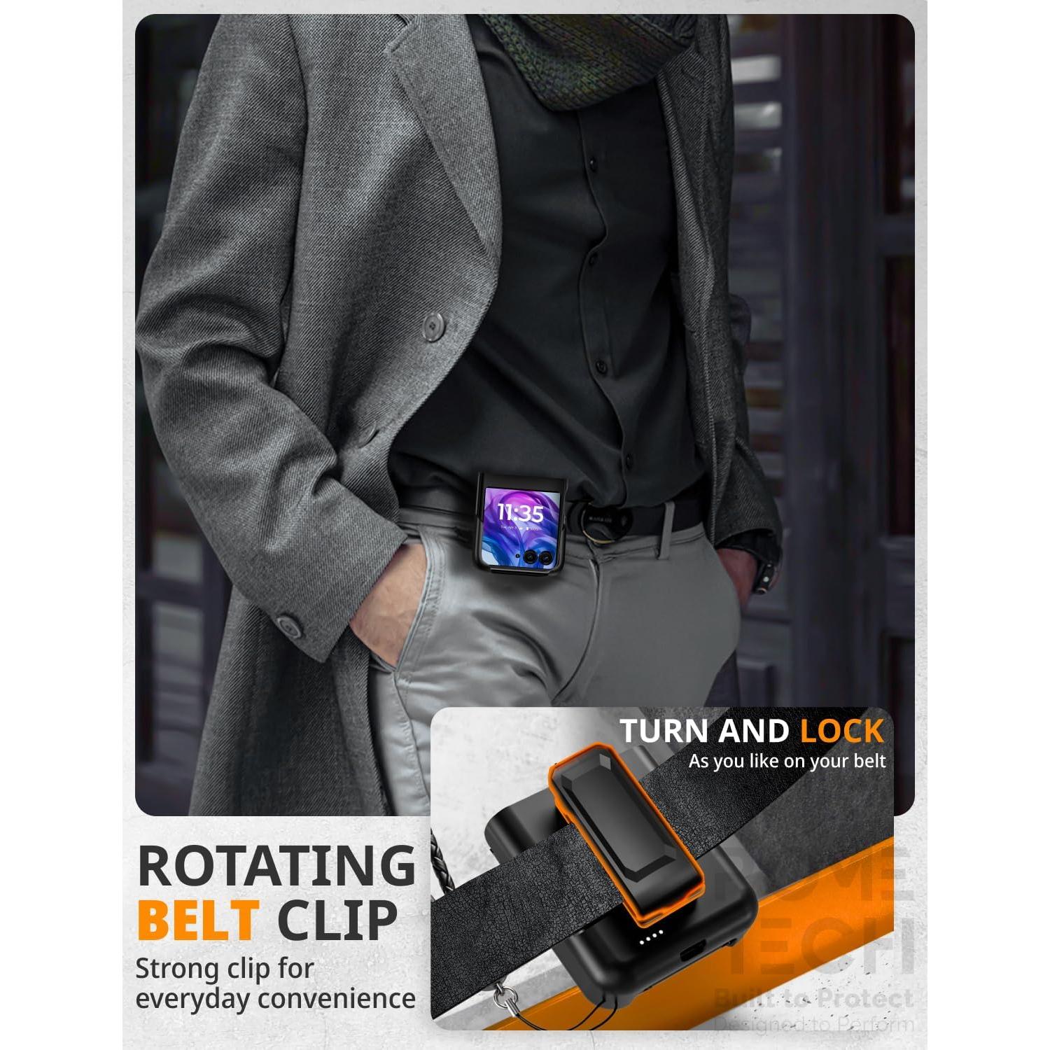 Funda de Batería 4000mAh para Motorola Razr 50 Ultra - Transparente