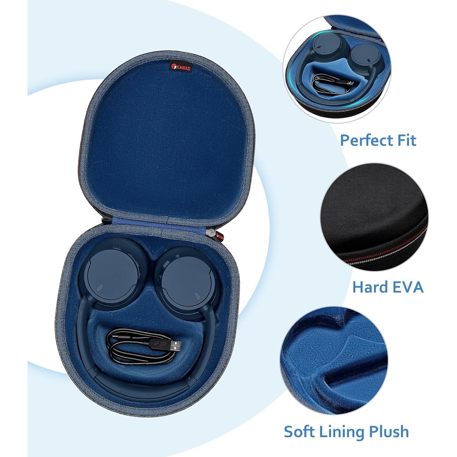Funda XANAD para Auriculares Sony WH-CH720N y XB900N - Azul