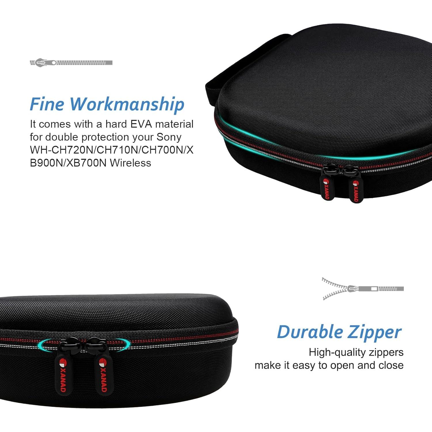 Funda XANAD para Auriculares Sony WH-CH720N y XB900N - Azul