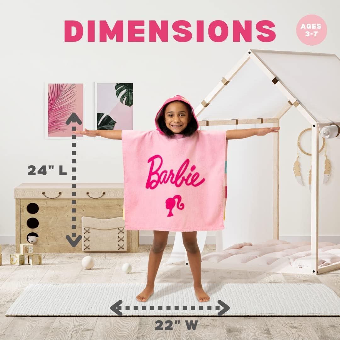 Poncho Toalla con Capucha Franco Barbie 61x56 cm Algodón