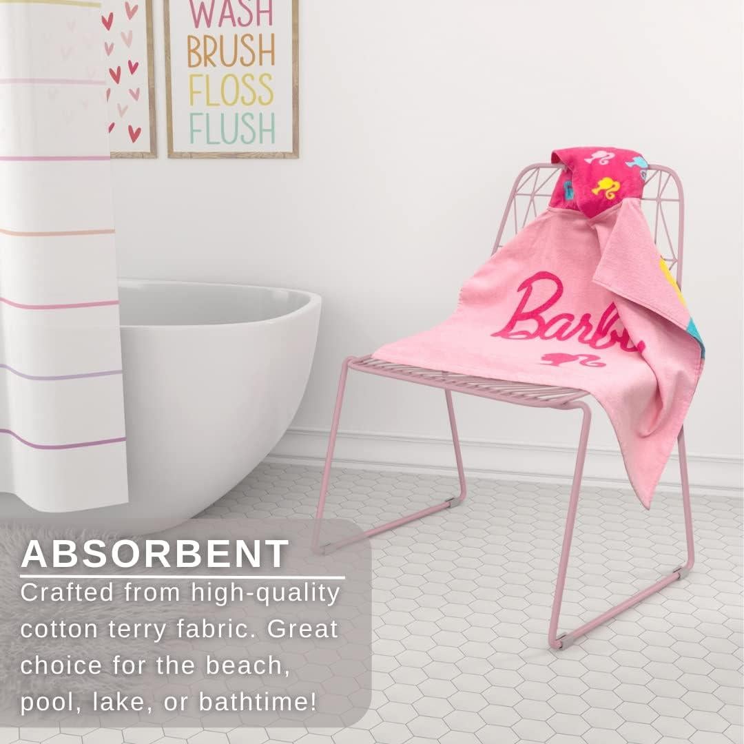 Poncho Toalla con Capucha Franco Barbie 61x56 cm Algodón