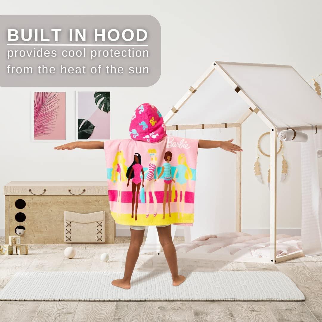 Poncho Toalla con Capucha Franco Barbie 61x56 cm Algodón