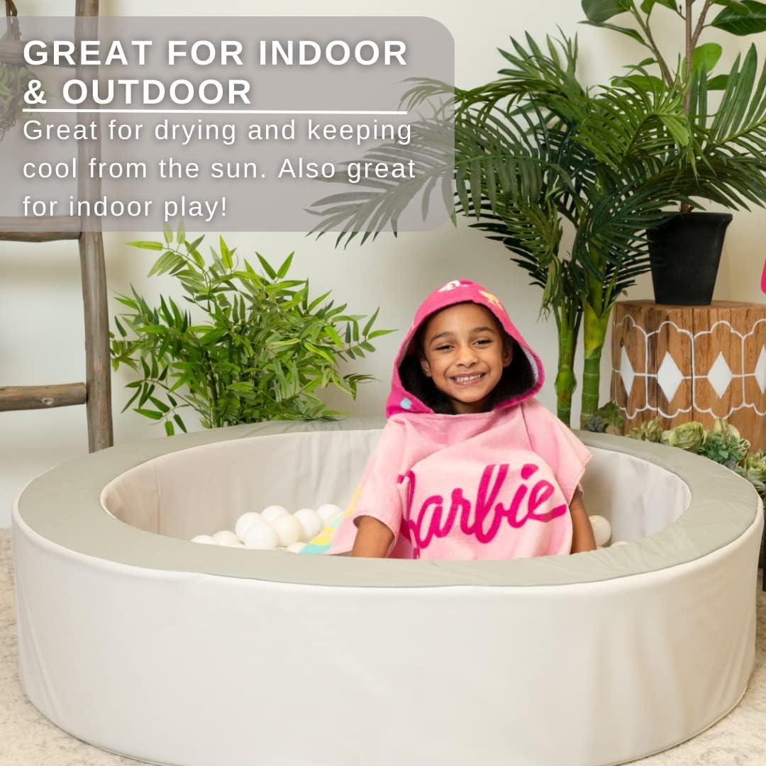 Poncho Toalla con Capucha Franco Barbie 61x56 cm Algodón