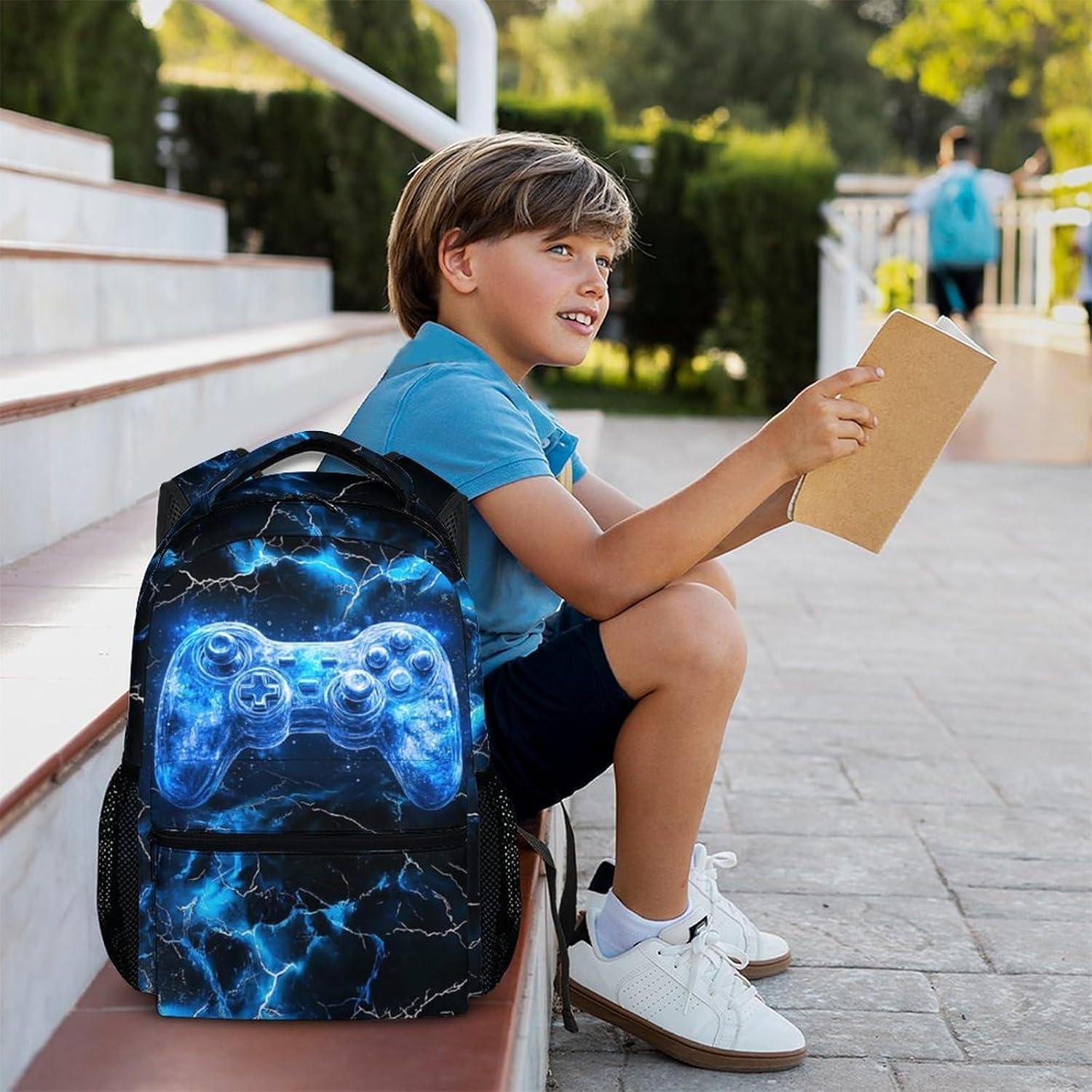 Mochila Escolar Colorida Azul 30.5x13.7x43.2cm Niños