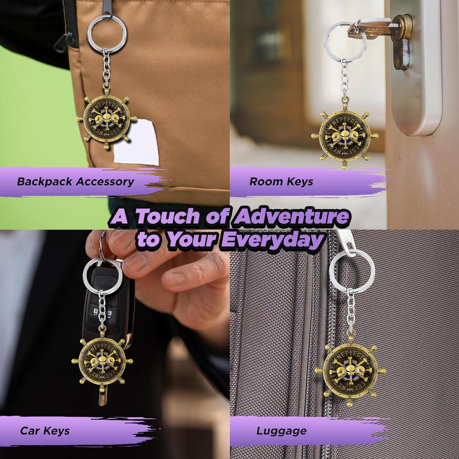 Llavero One Piece Luffy Oro Premium Coleccionable 3D