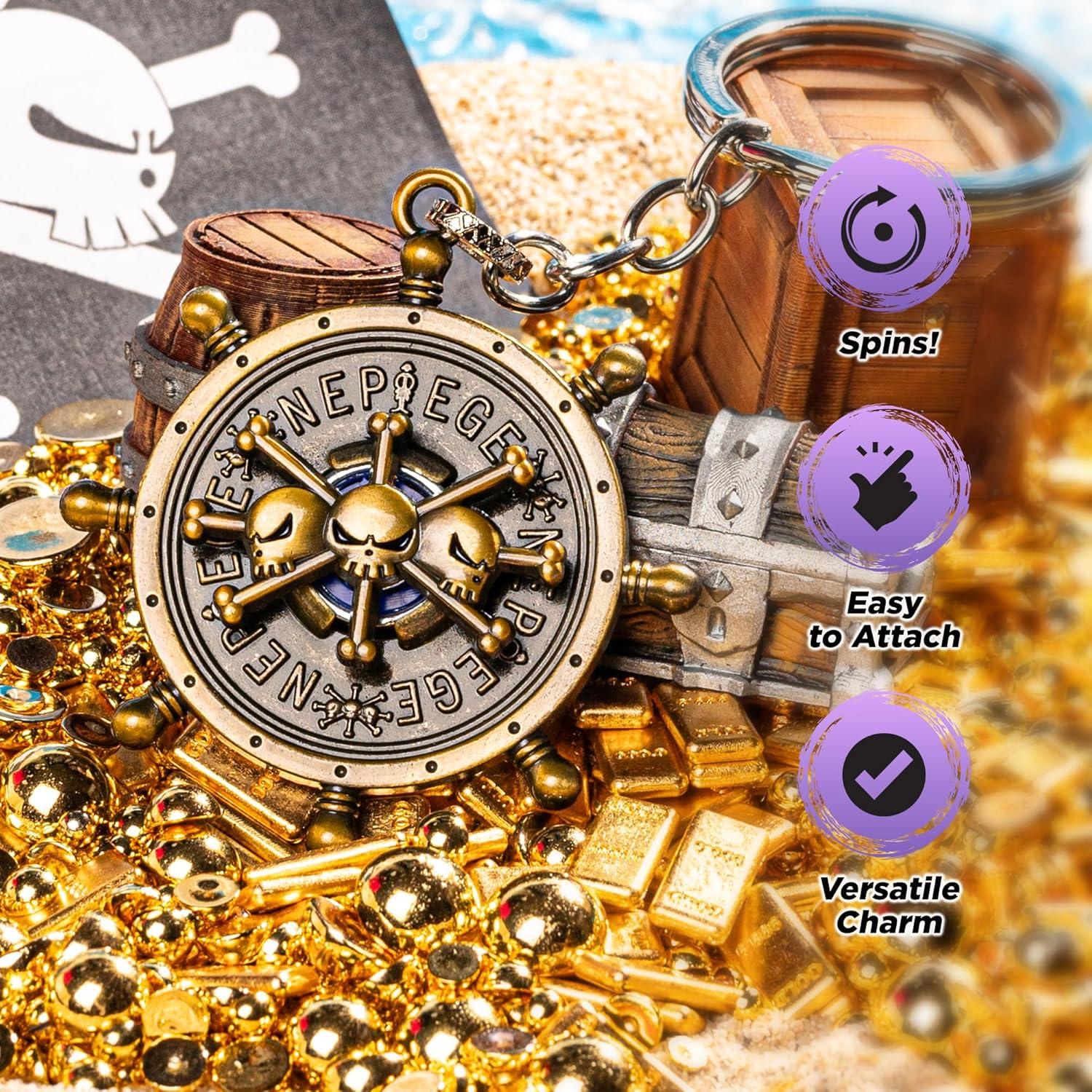 Llavero One Piece Luffy Oro Premium Coleccionable 3D