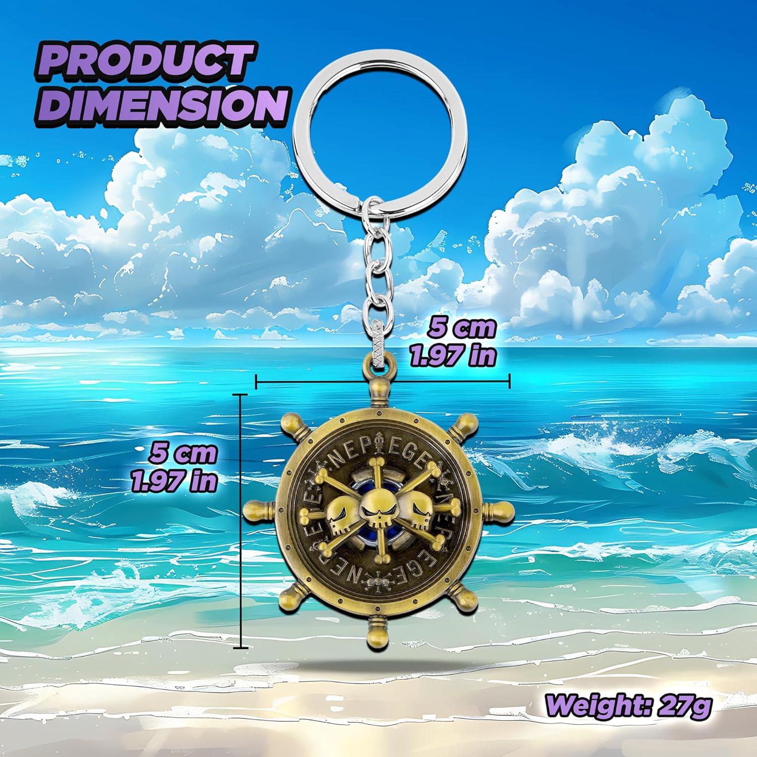 Llavero One Piece Luffy Oro Premium Coleccionable 3D