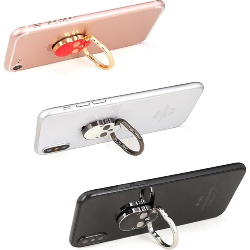Soporte Anillo para Teléfono ZOEAST 3PCS Ajustable 360° Calavera