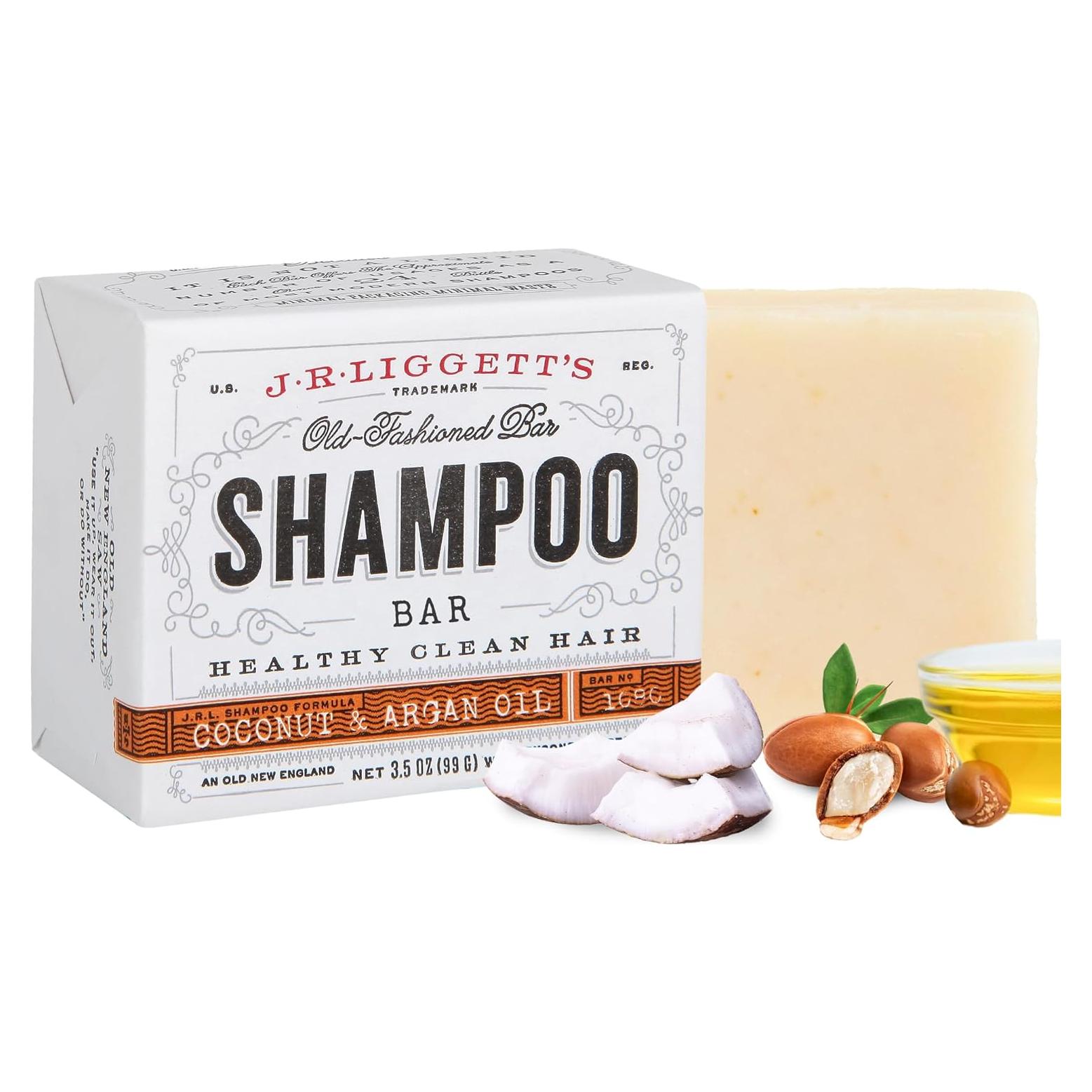 Champú Sólido J.R. LIGGETT'S 99g Coco y Argán Sin Fragancia