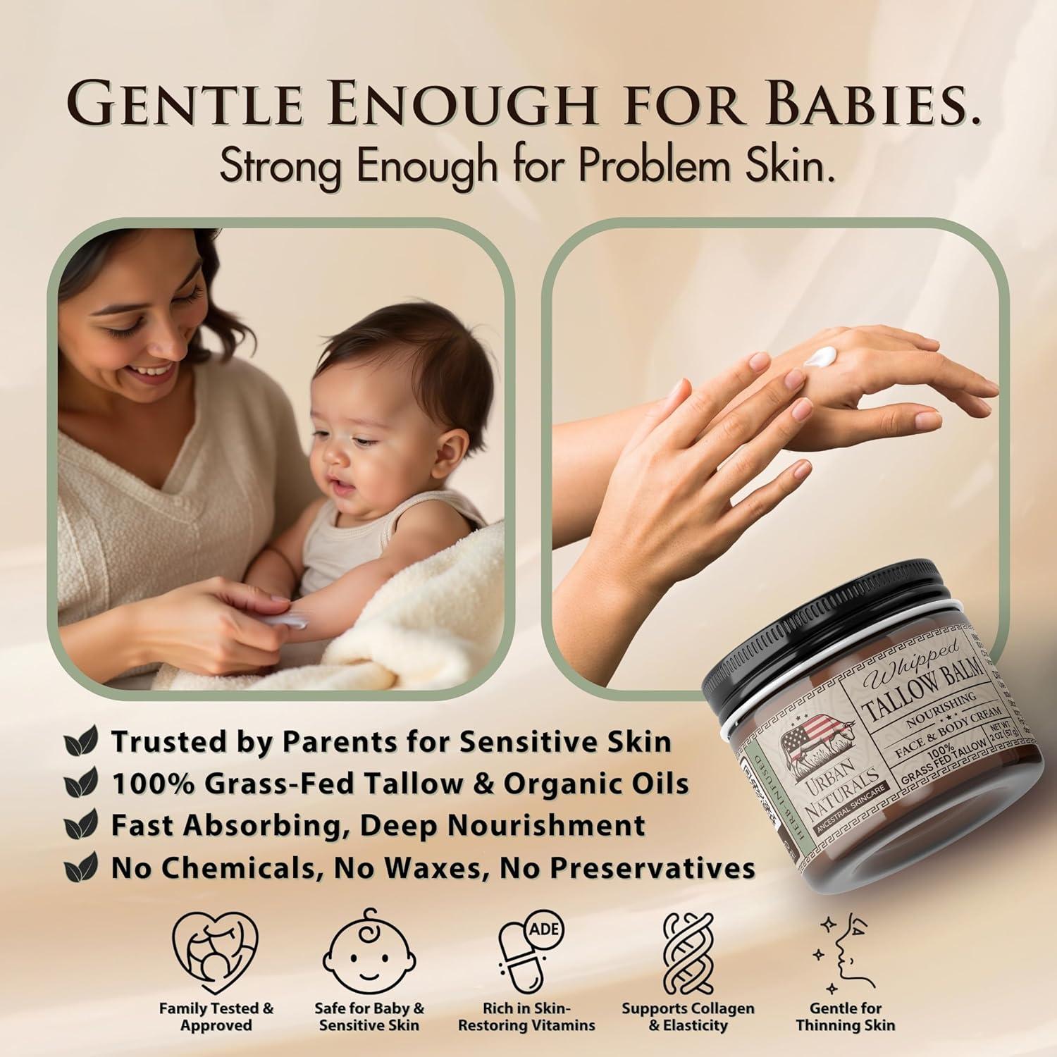 Bálsamo de Tallow Urban Naturals 56.7g Sin Fragancia para Piel