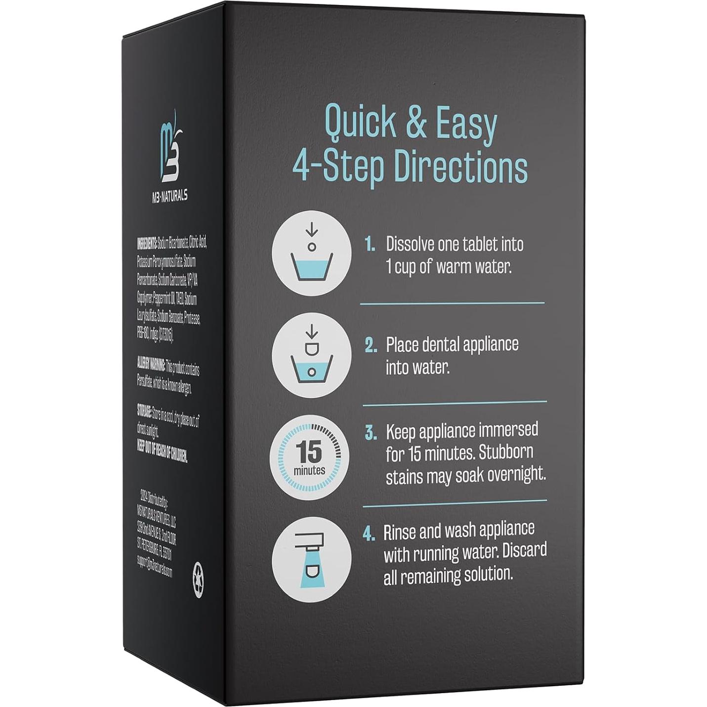 Limpiador de Retenedores Nocturno M3 Naturals 120 Tabletas