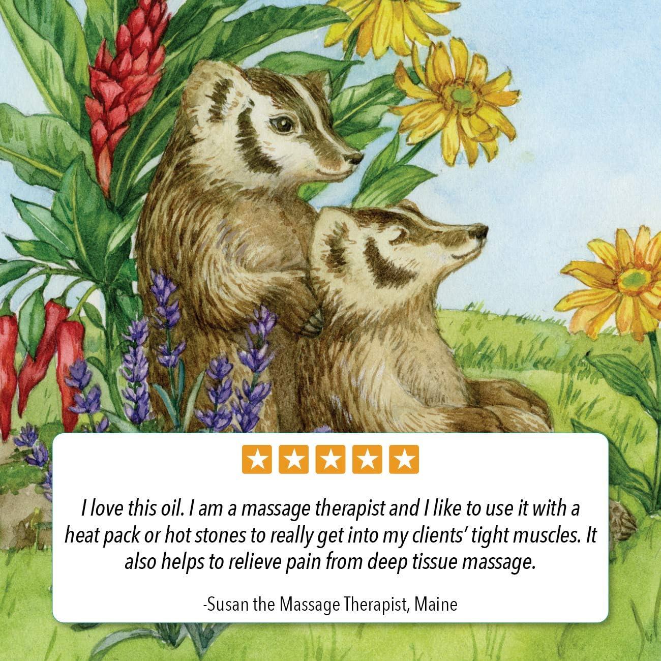 Aceite de Masaje Badger 100% Orgánico Jengibre 118 ml