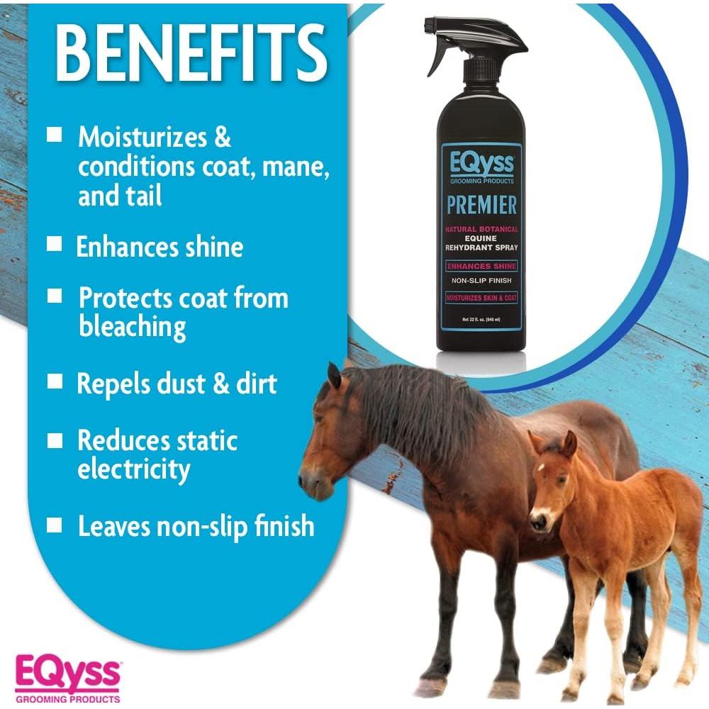 EQyss Premier Spray Hidrante para Caballos 0.95L - Brillo y Suavidad