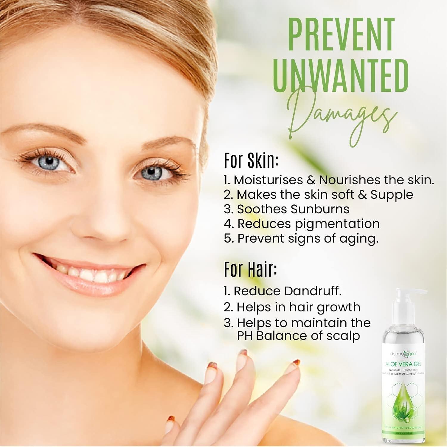 Gel de Aloe Vera Dermaxgen 250 ml - Hidrata y Repara Piel