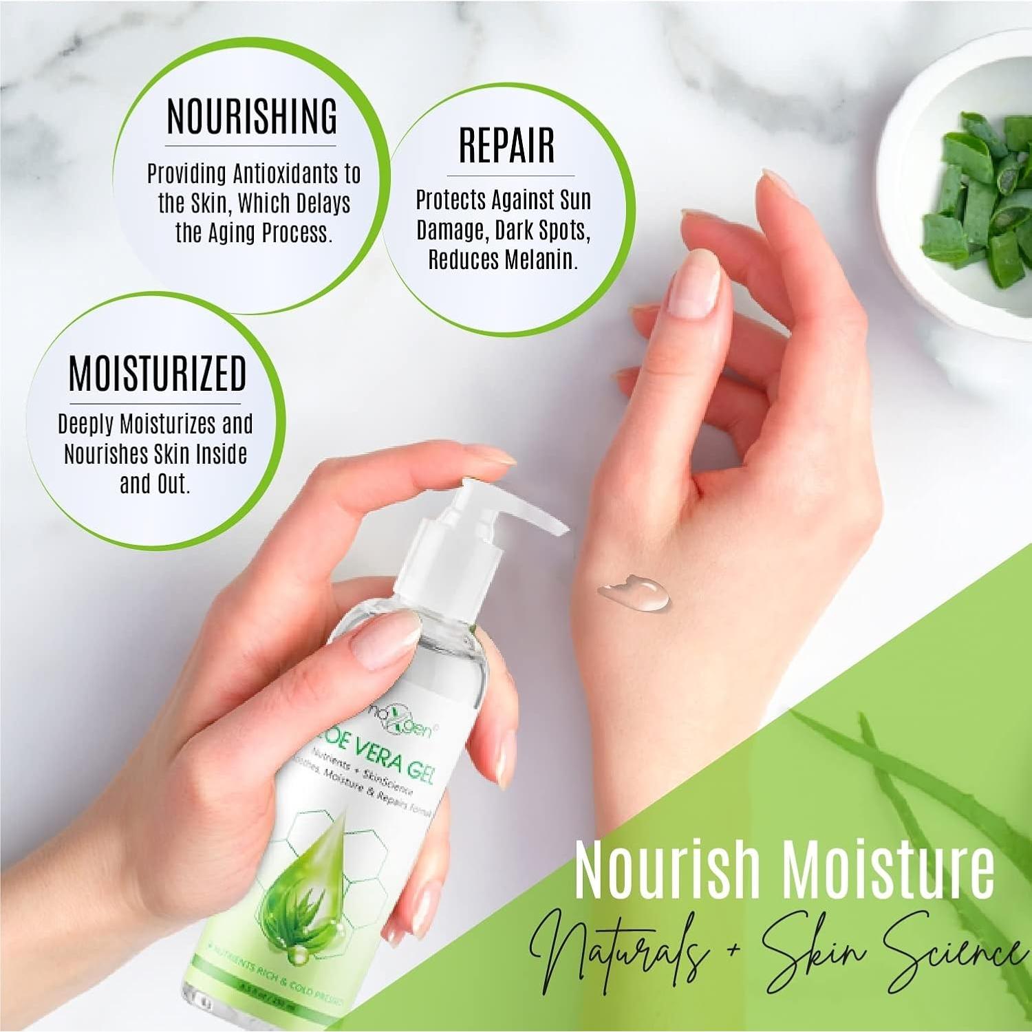 Gel de Aloe Vera Dermaxgen 250 ml - Hidrata y Repara Piel