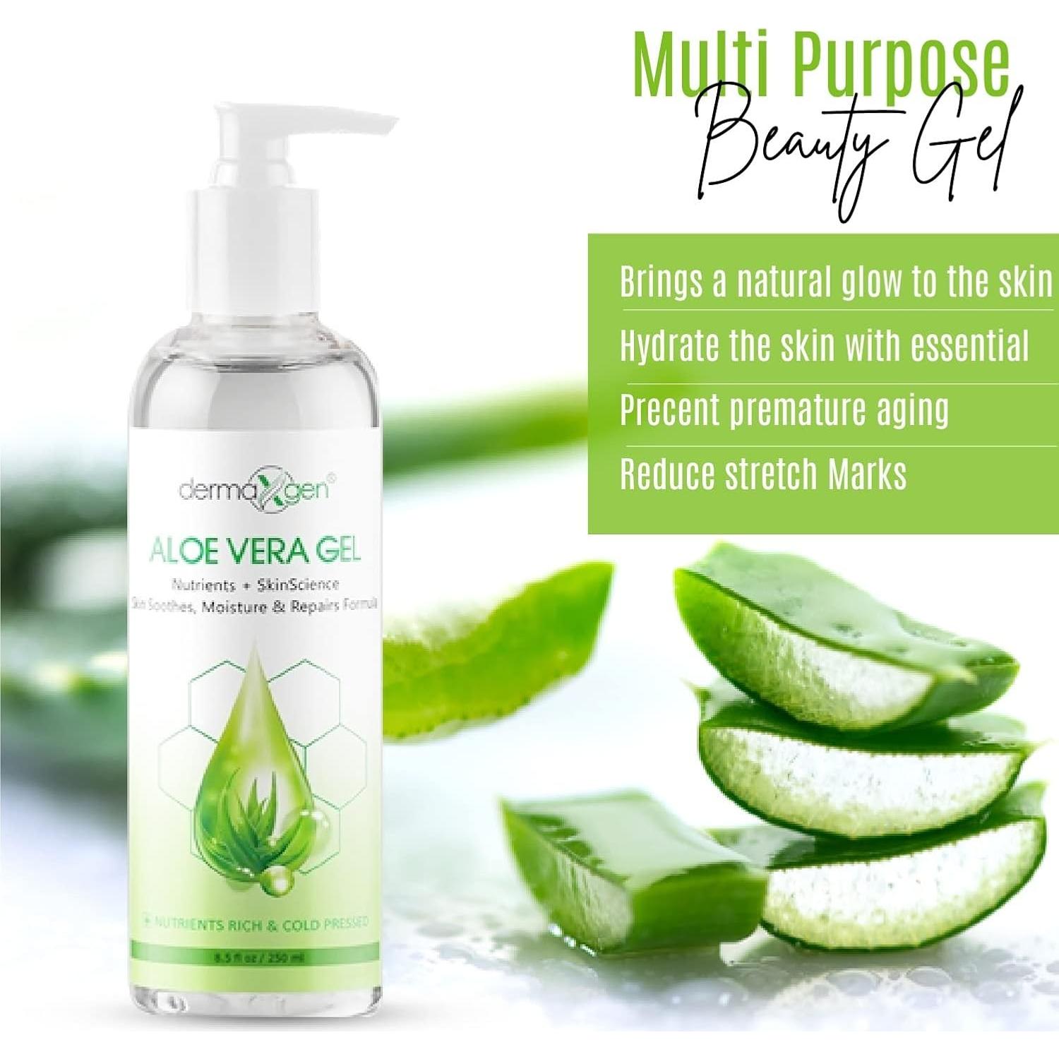 Gel de Aloe Vera Dermaxgen 250 ml - Hidrata y Repara Piel